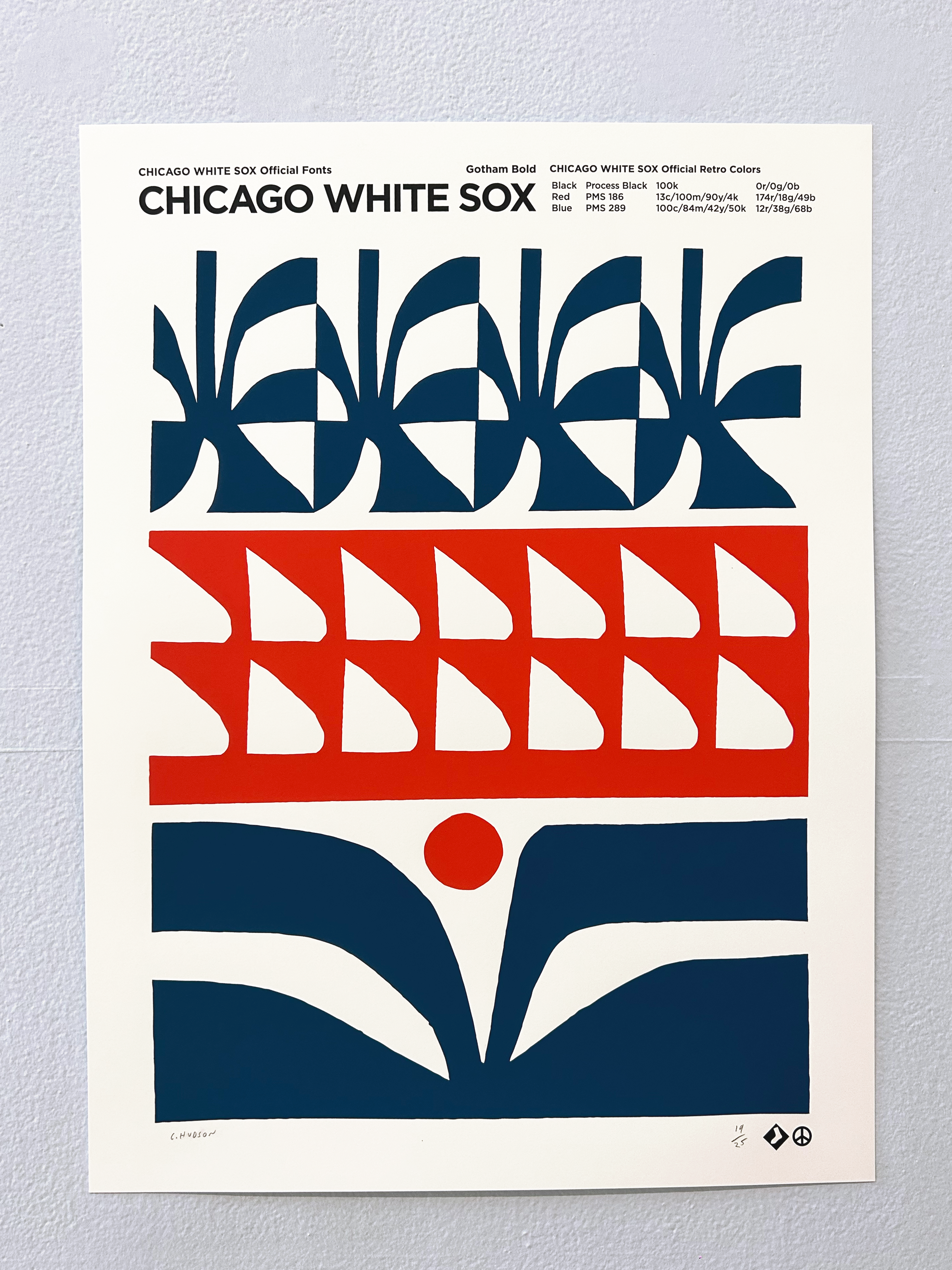 "Gotham Bold" White Sox Retro Variant by Cody Hudson