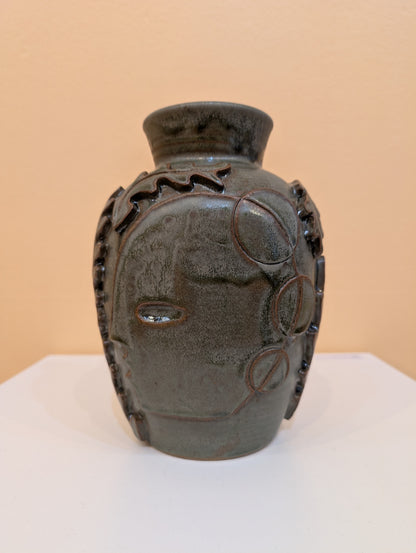 "Vessel 1” (Green Glaze) by Liz Flores