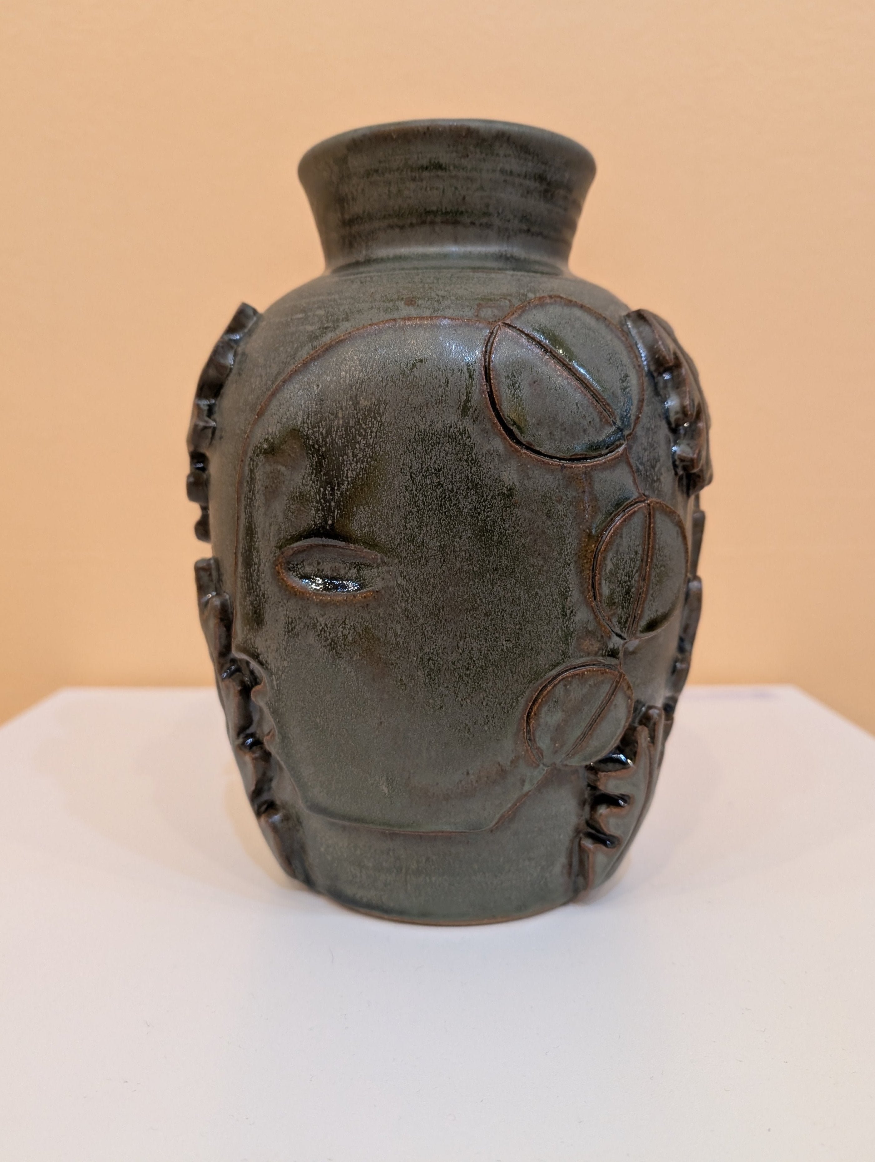 "Vessel 1” (Green Glaze) by Liz Flores