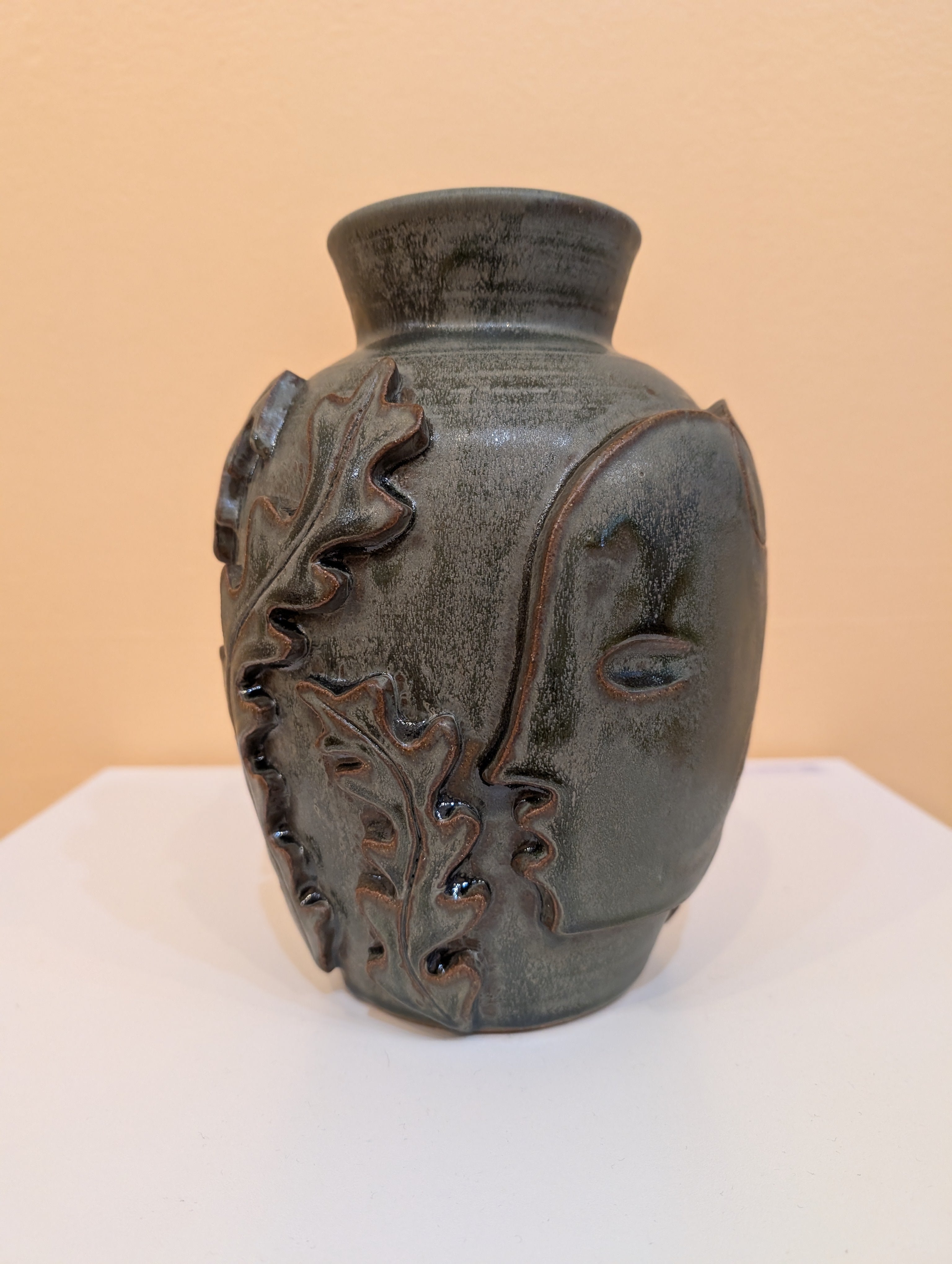 "Vessel 1” (Green Glaze) by Liz Flores