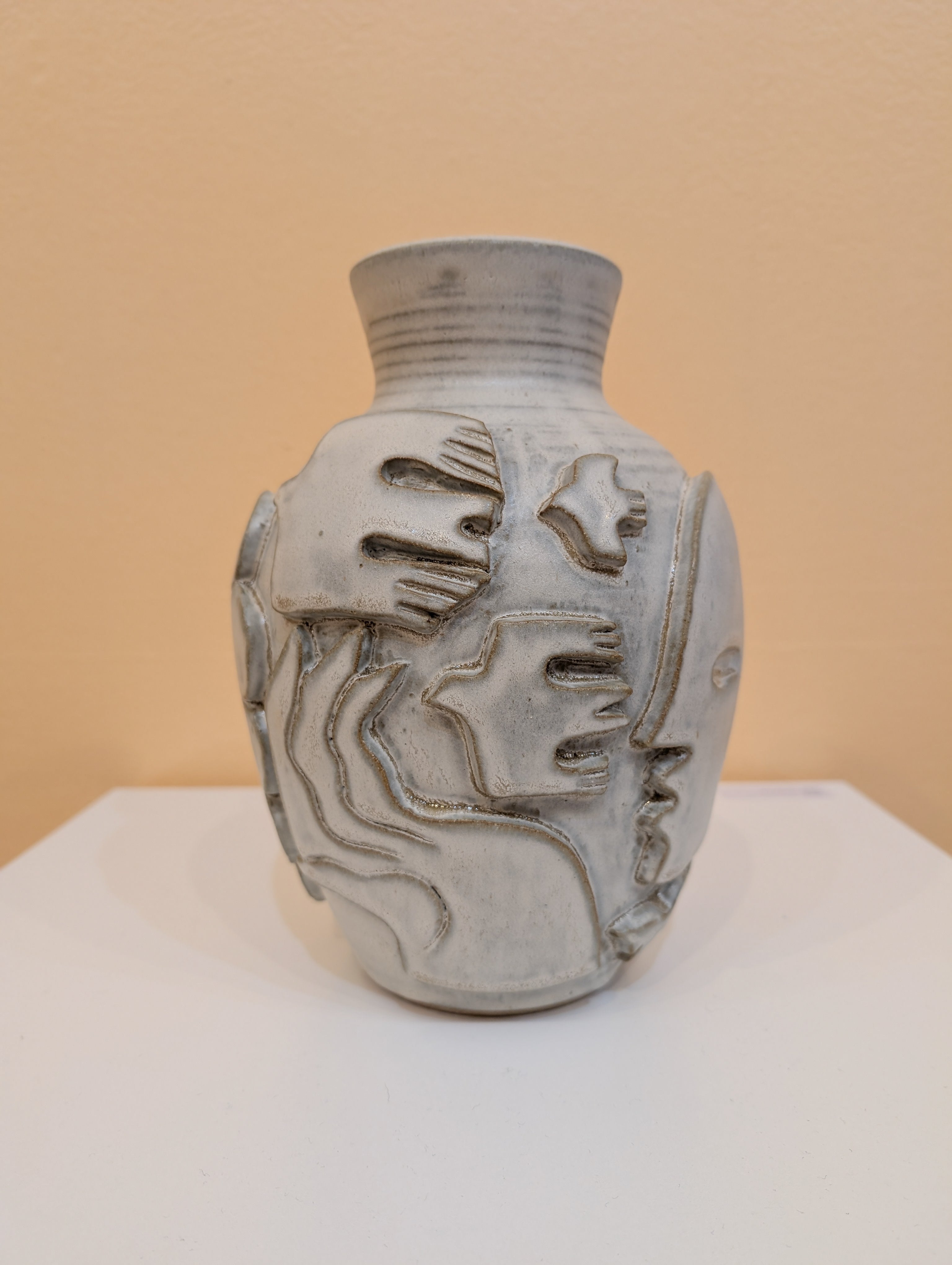 "Vessel 3” (White Glaze) by Liz Flores