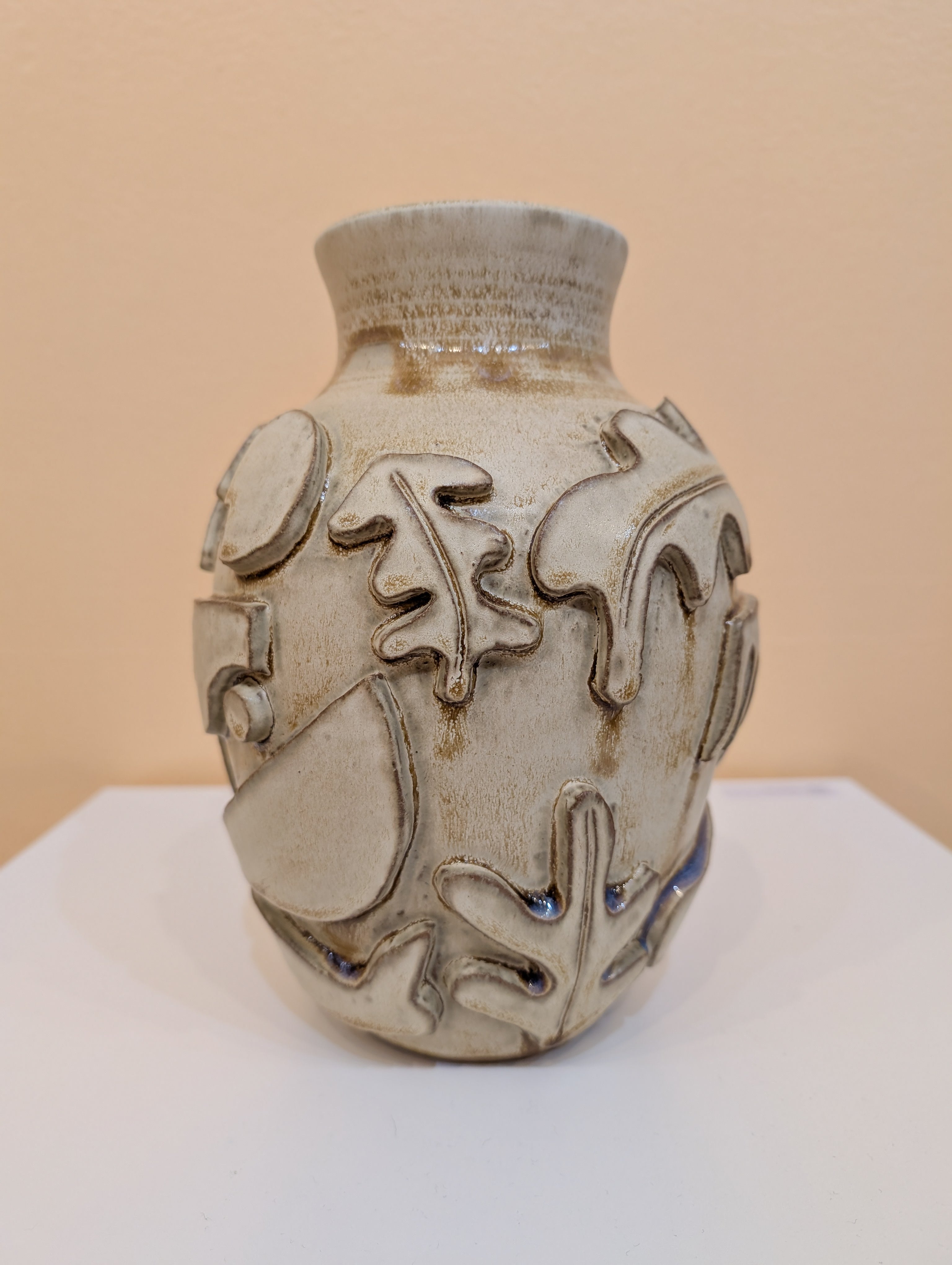 "Vessel 2” (Tan Glaze) by Liz Flores