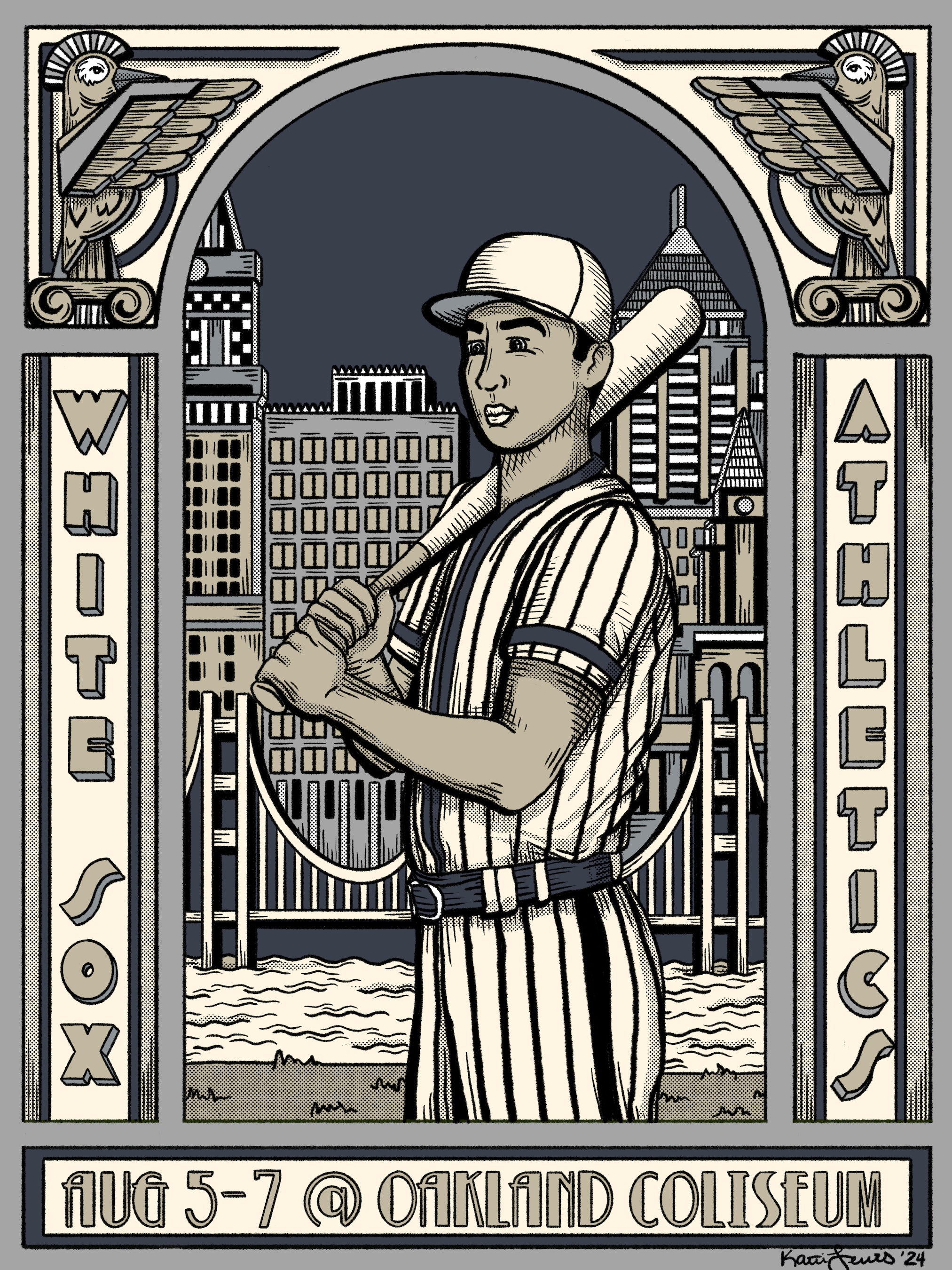 "White Sox v. Athletics" by Kate Lewis