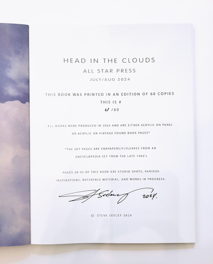 "Head In The Clouds Exhibition Book" + Print Variant by Steve Seeley