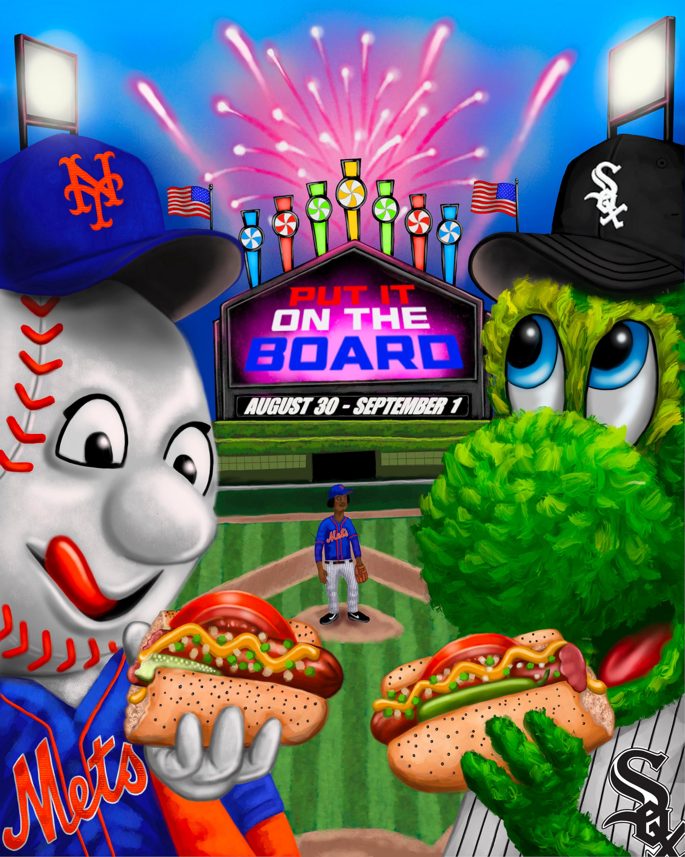 "White Sox v. Mets" by Tom Sanford