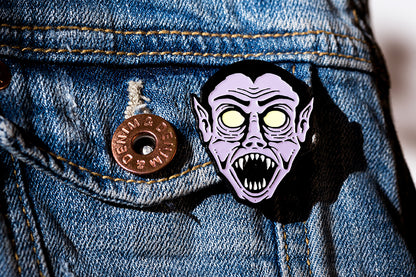 "Dracula Monster" Pin by Half Hazard Press