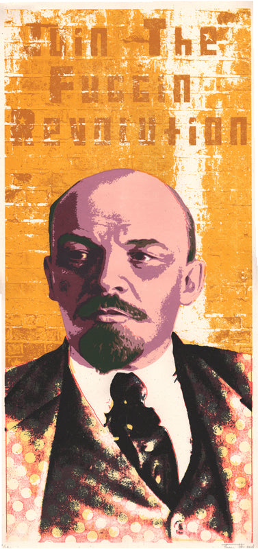 Lenin Revolutionary Print by Fugscreens Studios