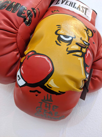 "Roll With the Punches #3" Boxing Gloves by JC Rivera