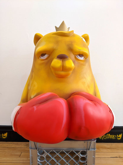 "OG Bear 2 foot Resin Sculpture" by JC Rivera