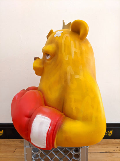 "OG Bear 2 foot Resin Sculpture" by JC Rivera