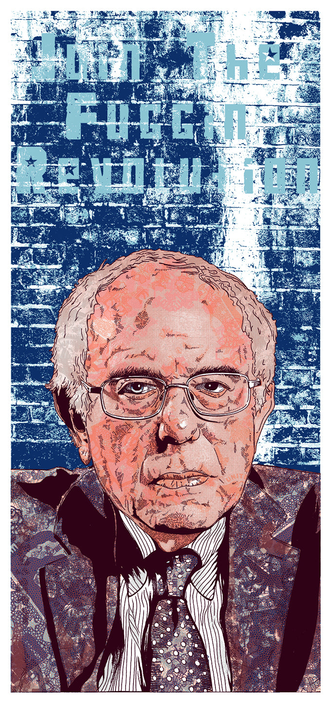 Bernie Revolutionary Print by Fugscreens Studios