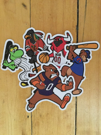 "Assorted Chicago Mascot" by Ian Glaubinger