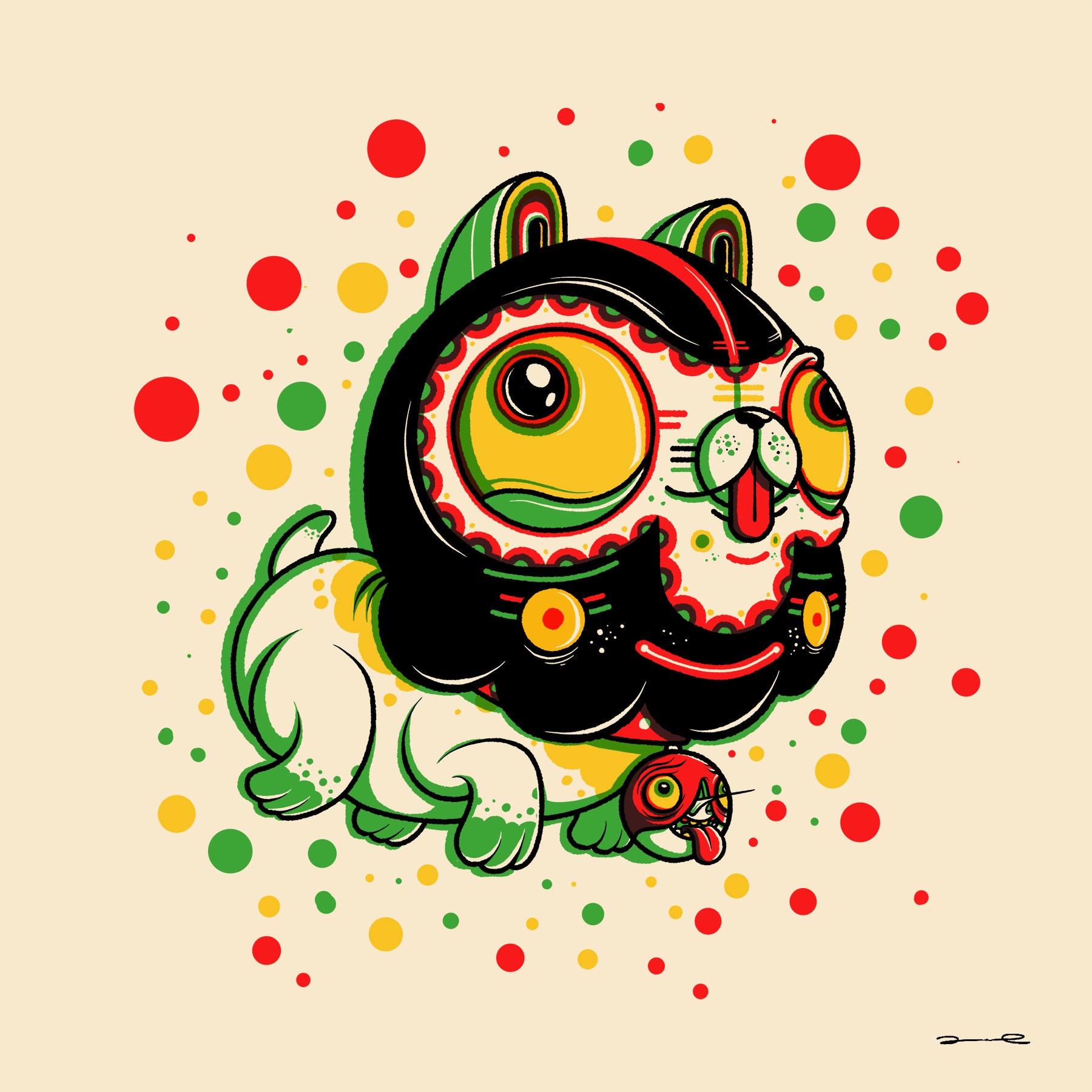 Daruma Doll - Chris Jenkins Illustrations - Drawings