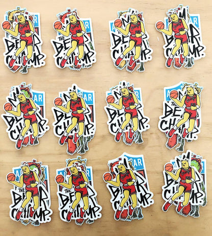 Bear Champ Sticker 4-Pack